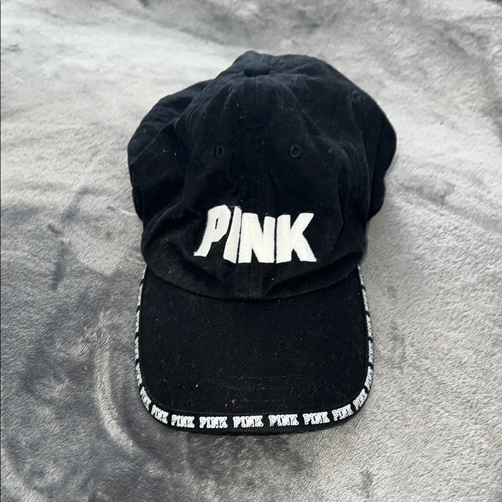 PINK Victoria's Secret Black baseball Cap